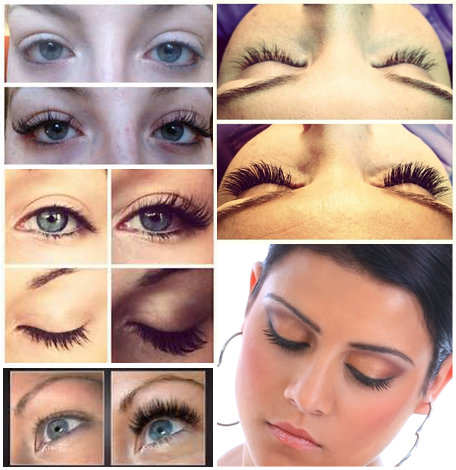 Before and After Images of Eyelash Services